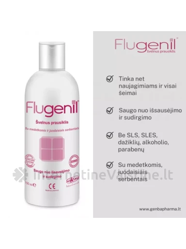 FLUGENIL švelnus prausiklis, 150 ml, Vnt | internetinevaistine.lt