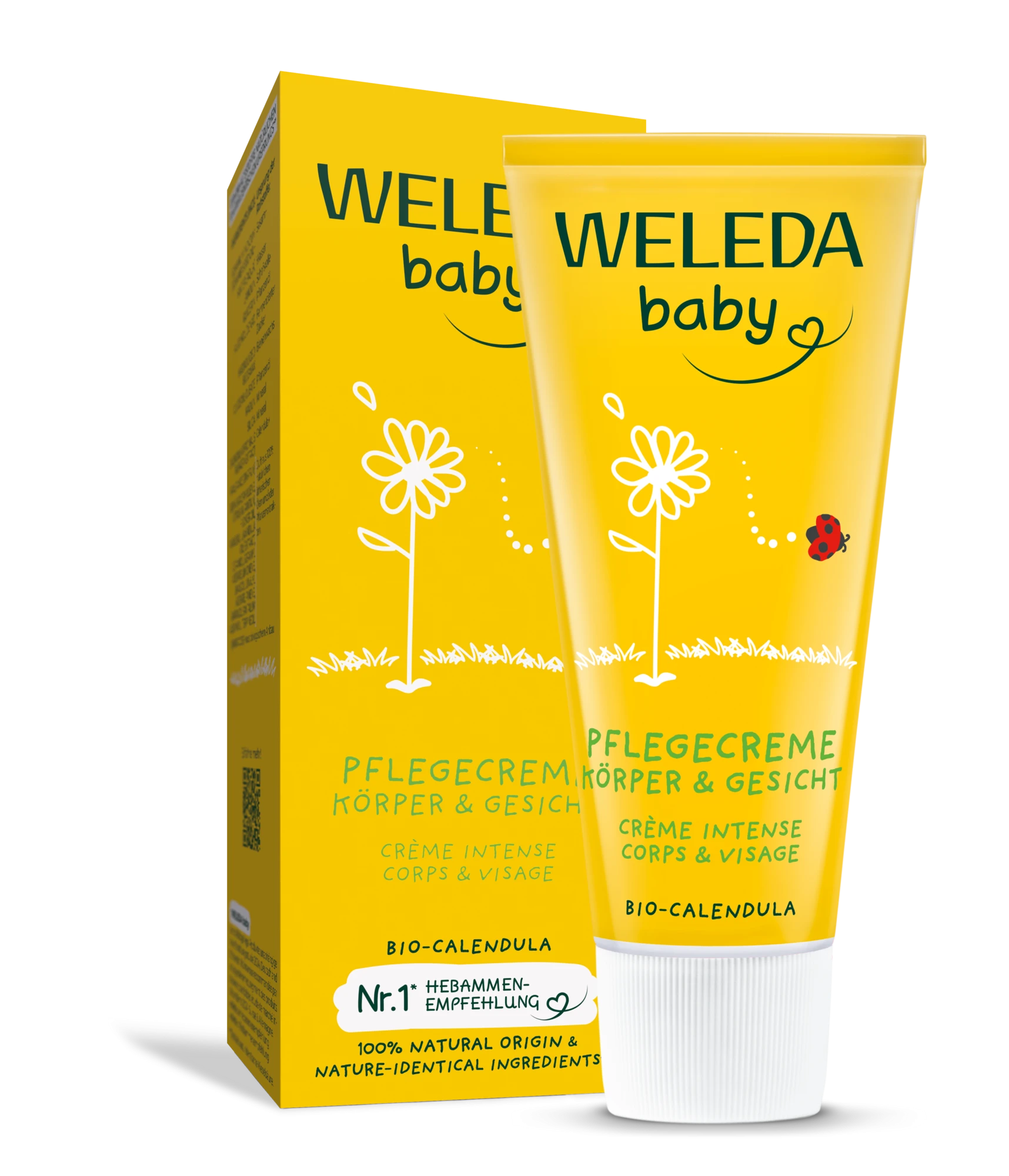 WELEDA Calendula Baby kremas vaikams drėkinamasis su medetkomis, 75 ml