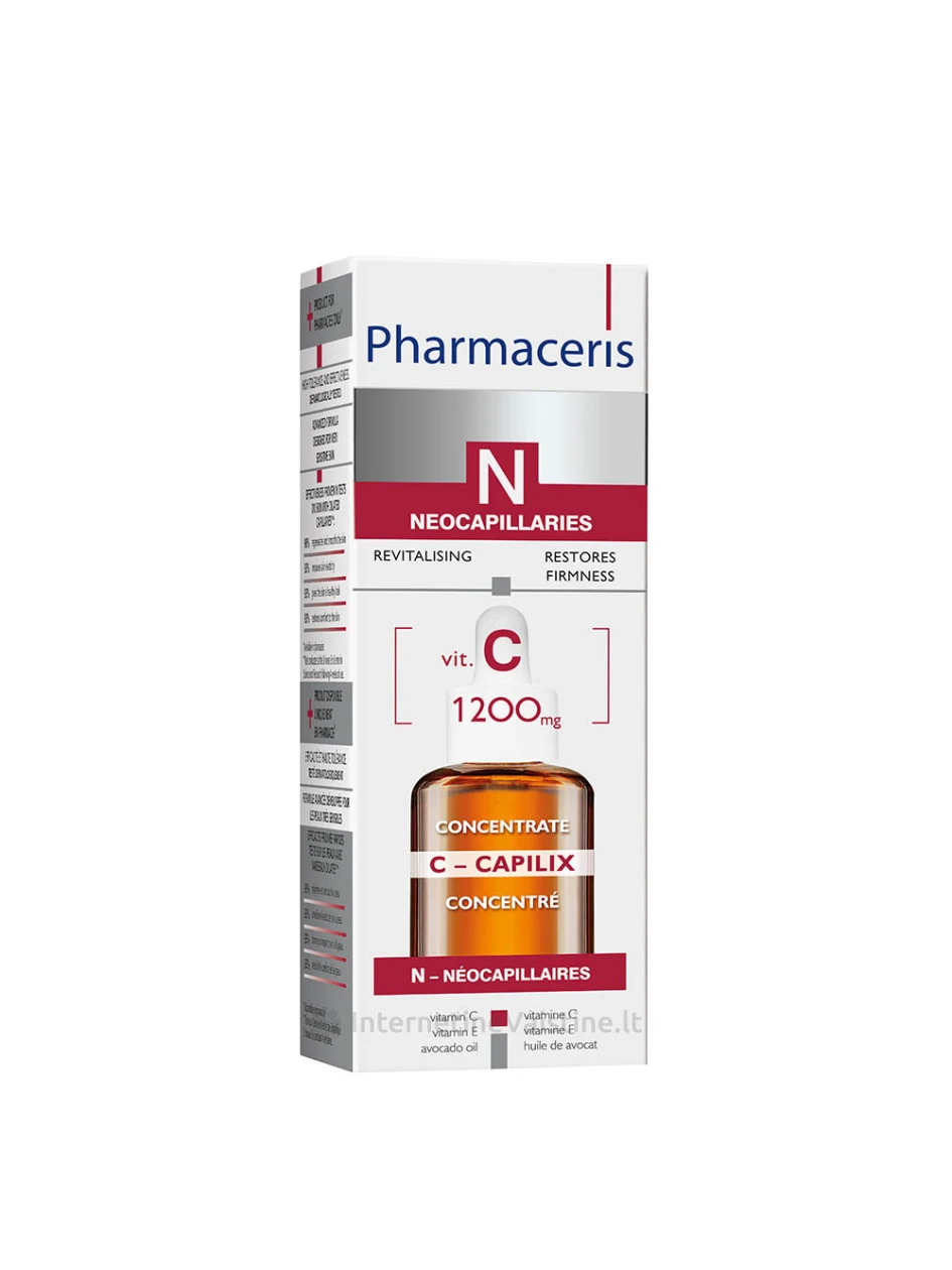 PHARMACERIS N,C-CAPILIX 30ml serumas su vitaminu C, N1 | internetinevaistine.lt