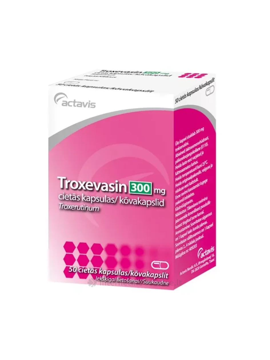 TROXEVASIN ACTAVIS 300 mg kietosios kapsulės N100 | internetinevaistine.lt