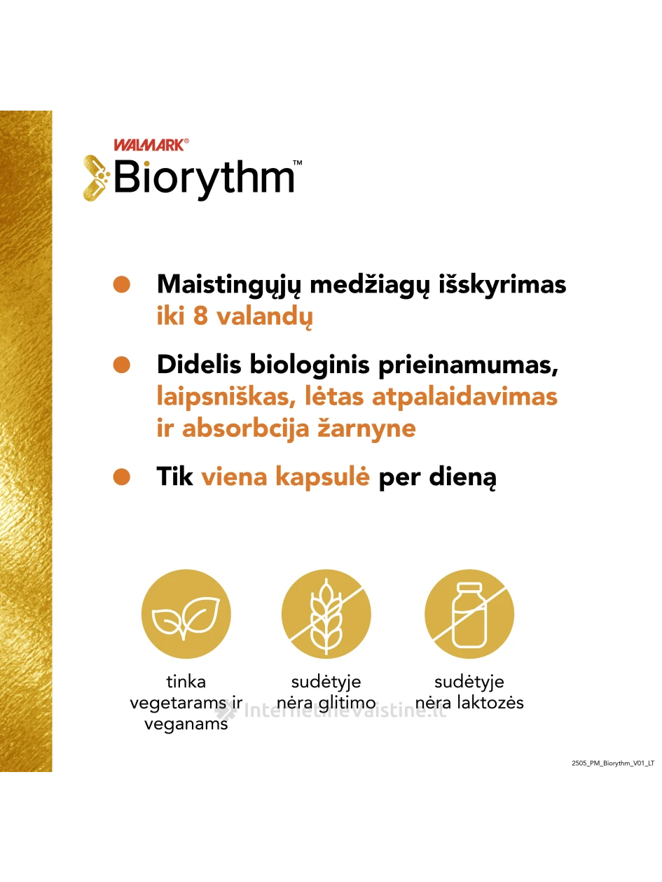 BIORYTHM Zinc kaps. N30 | internetinevaistine.lt