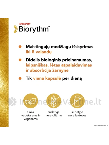 BIORYTHM Zinc kaps. N30 | internetinevaistine.lt