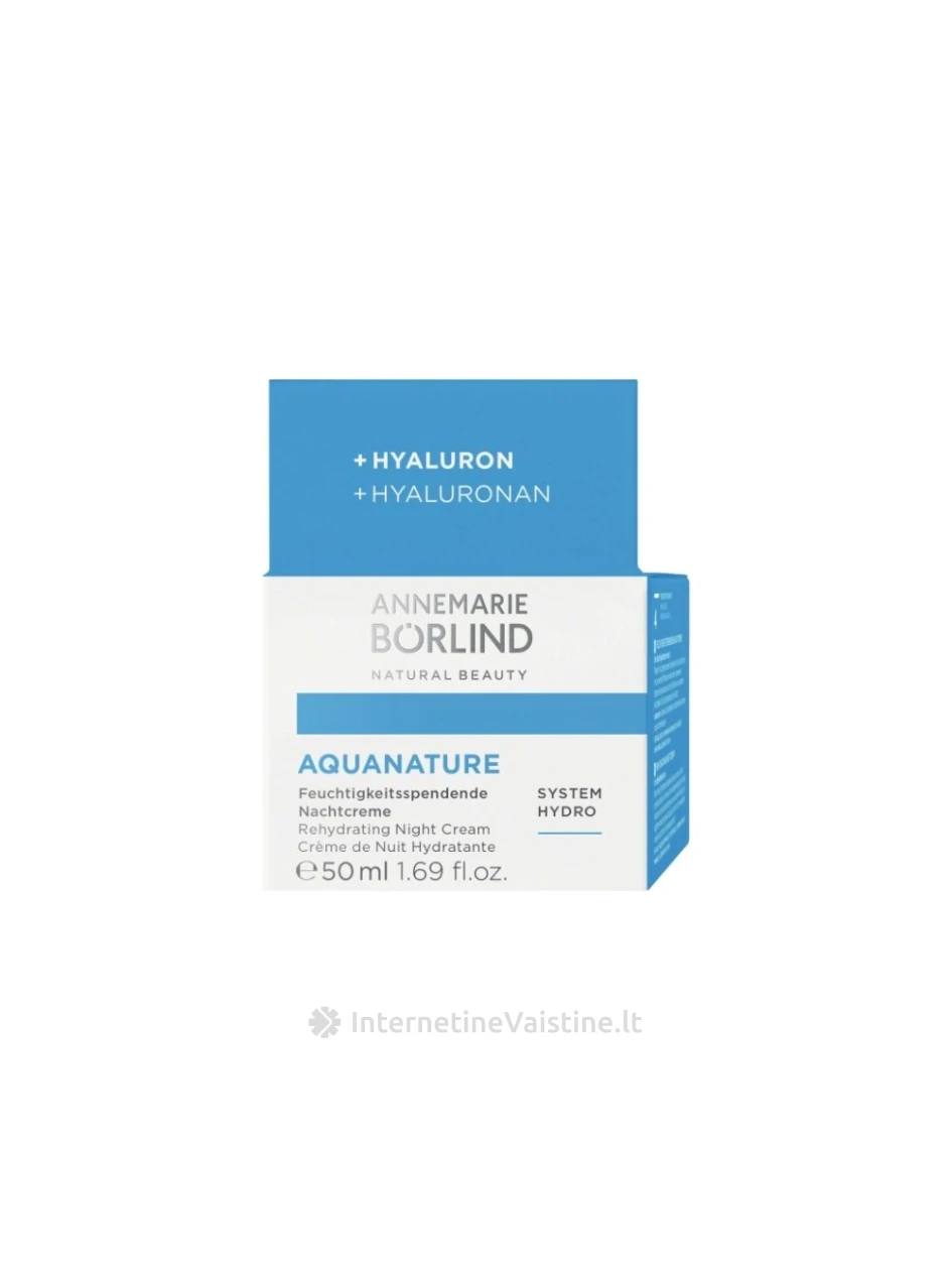 ANNEMARIE BORLIND AquaNature kremas nakt. hidrat., 50 ml, Vnt | internetinevaistine.lt