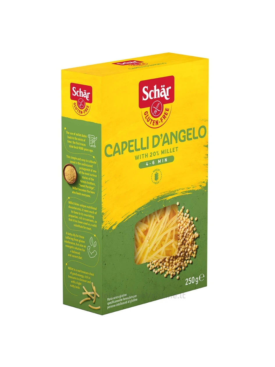 Schär CAPELLI D‘ANGELO - makaronai be glitimo, 250g | internetinevaistine.lt