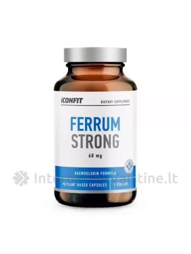 ICONFIT Capsules Ferrum Strong, N90 BALT | internetinevaistine.lt