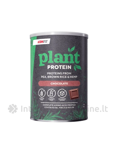 ICONFIT augaliniai baltymai (šokolado sk.), 480 g | internetinevaistine.lt