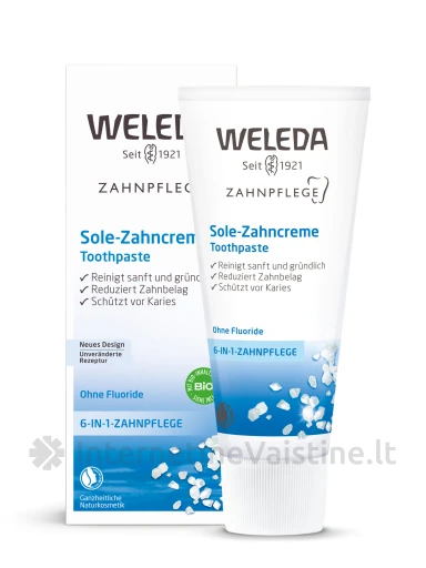 WELEDA dantų pasta su druska, 75 ml | internetinevaistine.lt