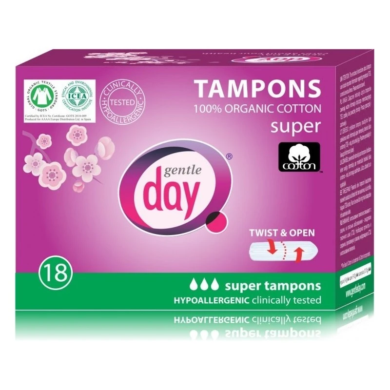 GENTLE DAY tamponai SUPER, 18 vnt.