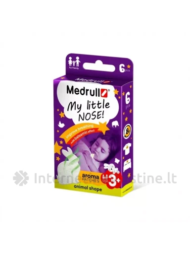 MEDRULL aromatiniai pleistrai MY LITTLE NOSE, gyvūnėlių formų, N6, N6 | internetinevaistine.lt