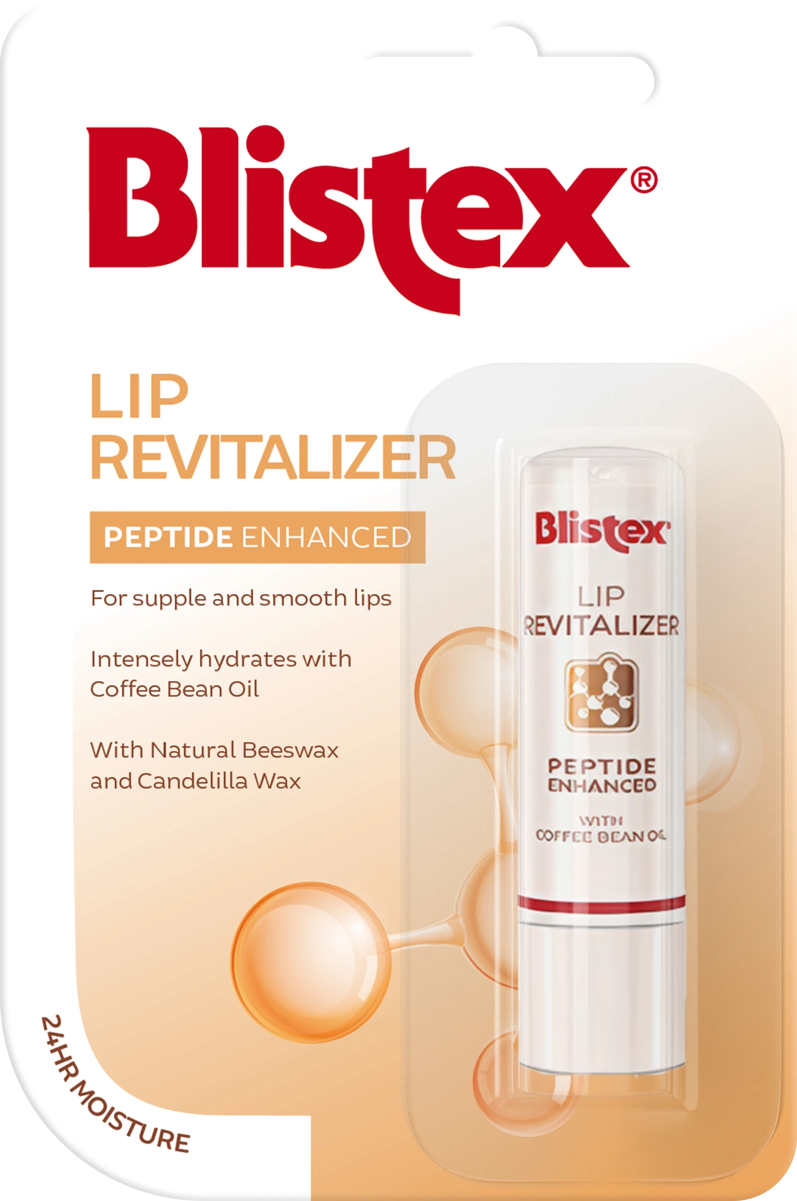BLISTEX LIP REVITALIZER intensyviai drėkinantis lūpų balzamas praturtintas peptidais, 3.7 g