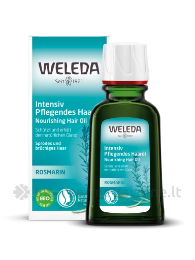 WELEDA Hair aliejus plaukams su rozmarinais, 50 ml | internetinevaistine.lt