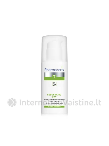 PHARMACERIS T,SEBOSTATIC 50ml normalizuojamasis dieninis kremas, N1 | internetinevaistine.lt