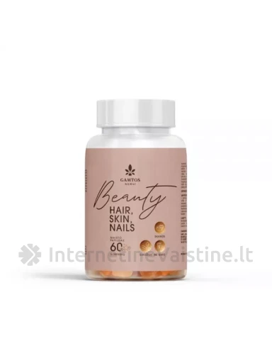 BEAUTY HAIR, SKIN, NAILS guminukai N60, 60 vnt. | internetinevaistine.lt