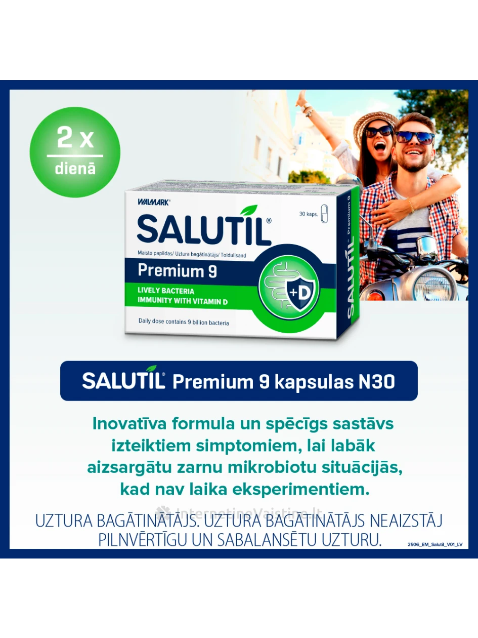 Salutil maisto papildas PREMIUM kaps. N30 | internetinevaistine.lt