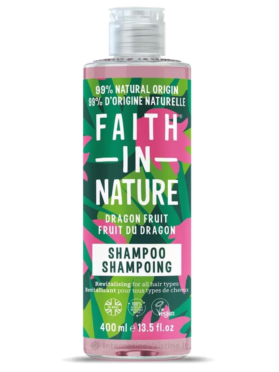 FAITH IN NATURE egzotiško kvapo, visų tipų plaukams, šampūnas, 400 ml, Vnt | internetinevaistine.lt
