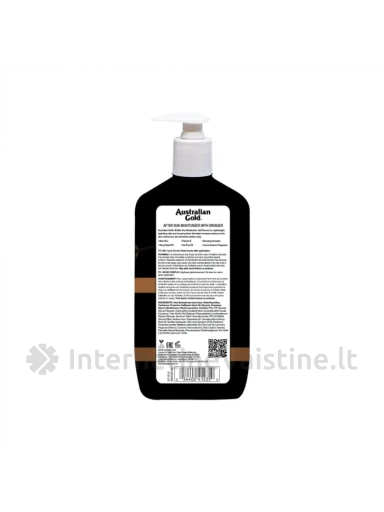 AUSTRALIAN GOLD pienelis po deginimosi drėkin. su bronzantais, 473 ml | internetinevaistine.lt