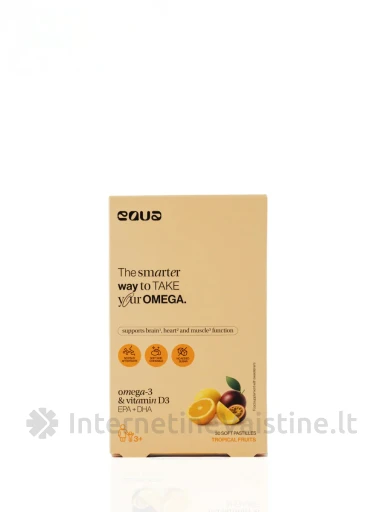 EQUA maisto papildas Omega-3, 30 pastilių | internetinevaistine.lt