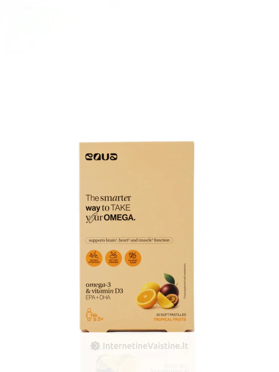 EQUA maisto papildas Omega-3, 30 pastilių | internetinevaistine.lt