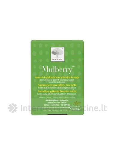 NEW NORDIC MULBERRY, 60 tablečių | internetinevaistine.lt