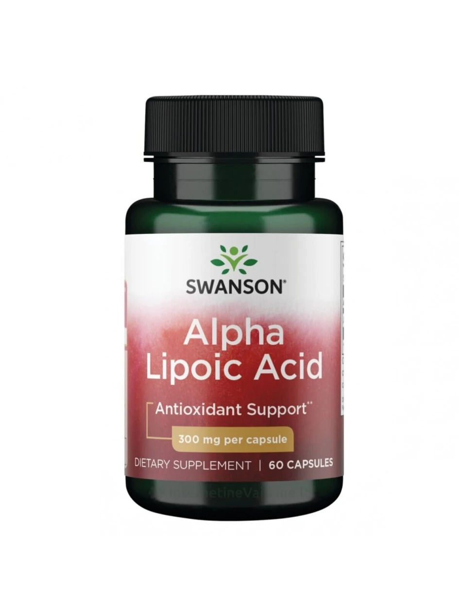 SWANSON ALFA LIPO RŪGŠTIS 300mg, 60 kapsulių | internetinevaistine.lt