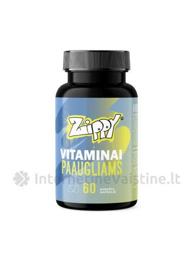 ZIPPY vitaminai paaugliams kaps. N60 | internetinevaistine.lt