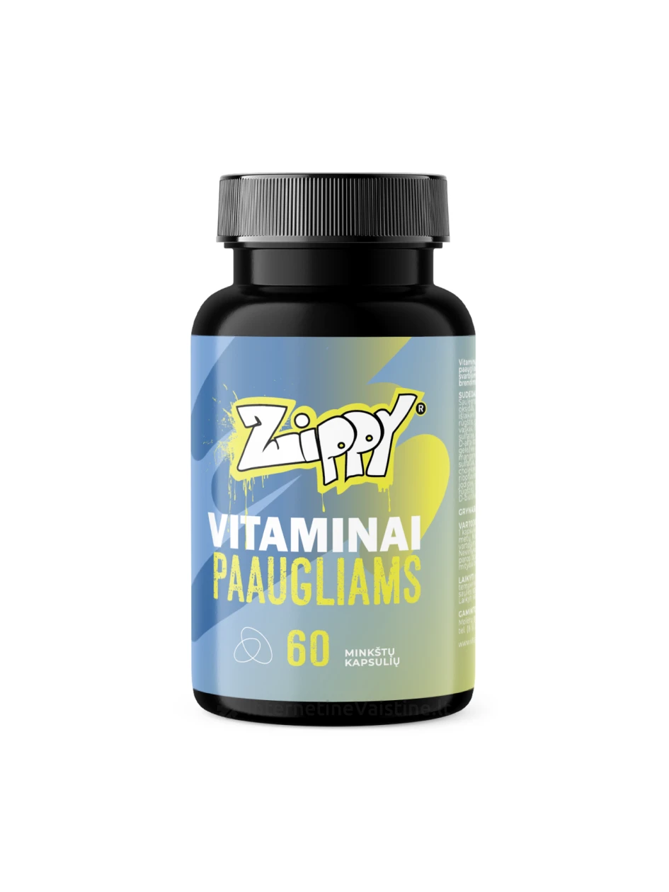 ZIPPY vitaminai paaugliams kaps. N60 | internetinevaistine.lt