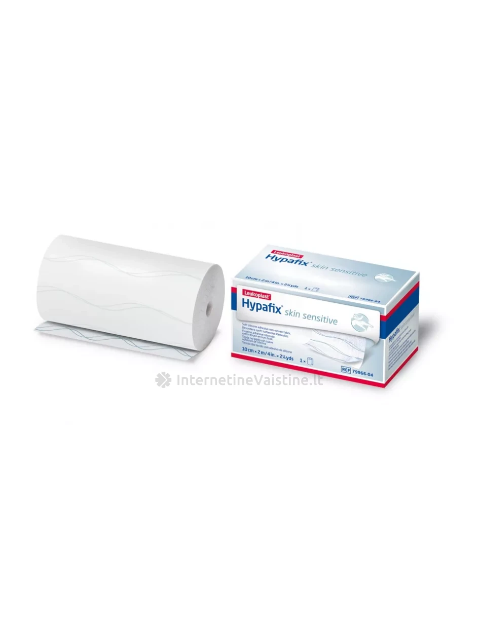 LEUKOPLAST medicininis pleistras ritinėlyje HYPAFIX SKIN SENSITIVE, 10 cm x 2 m, 1 vnt. | internetinevaistine.lt