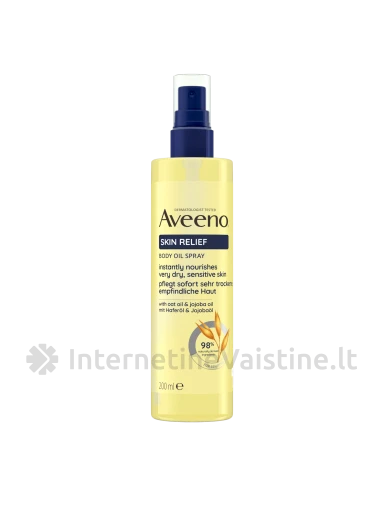 AVEENO Skin Relief purškiamas kūno aliejus, 200ml, Vnt | internetinevaistine.lt