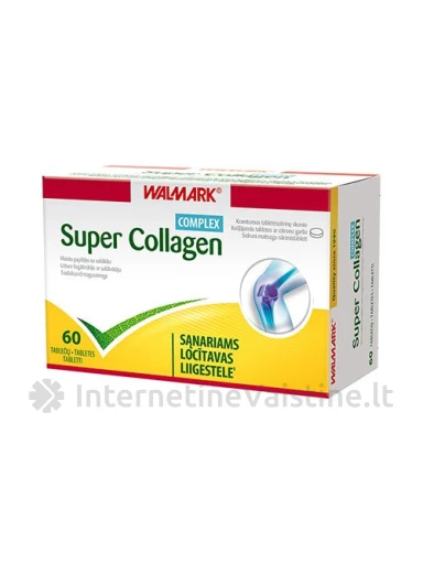 Super Collagen Complex tabletės, kramtomosios, citrinų skonio, 60 vnt. | internetinevaistine.lt