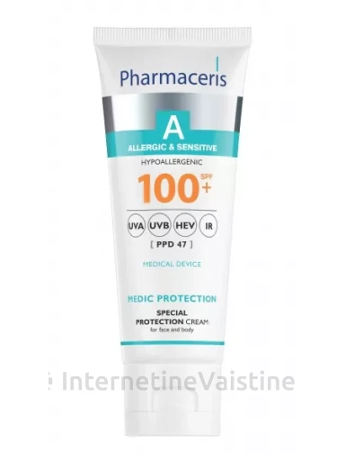 PHARMACERIS apsauginis veido ir kūno kremas A MEDIC PROTECTION, SPF100, 75 ml, Vnt | internetinevaistine.lt