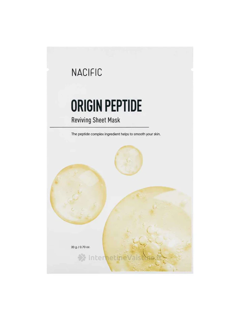NACIFIC Origin Peptide Mask kaukė veidui lakštinė, 20 g, Vnt | internetinevaistine.lt
