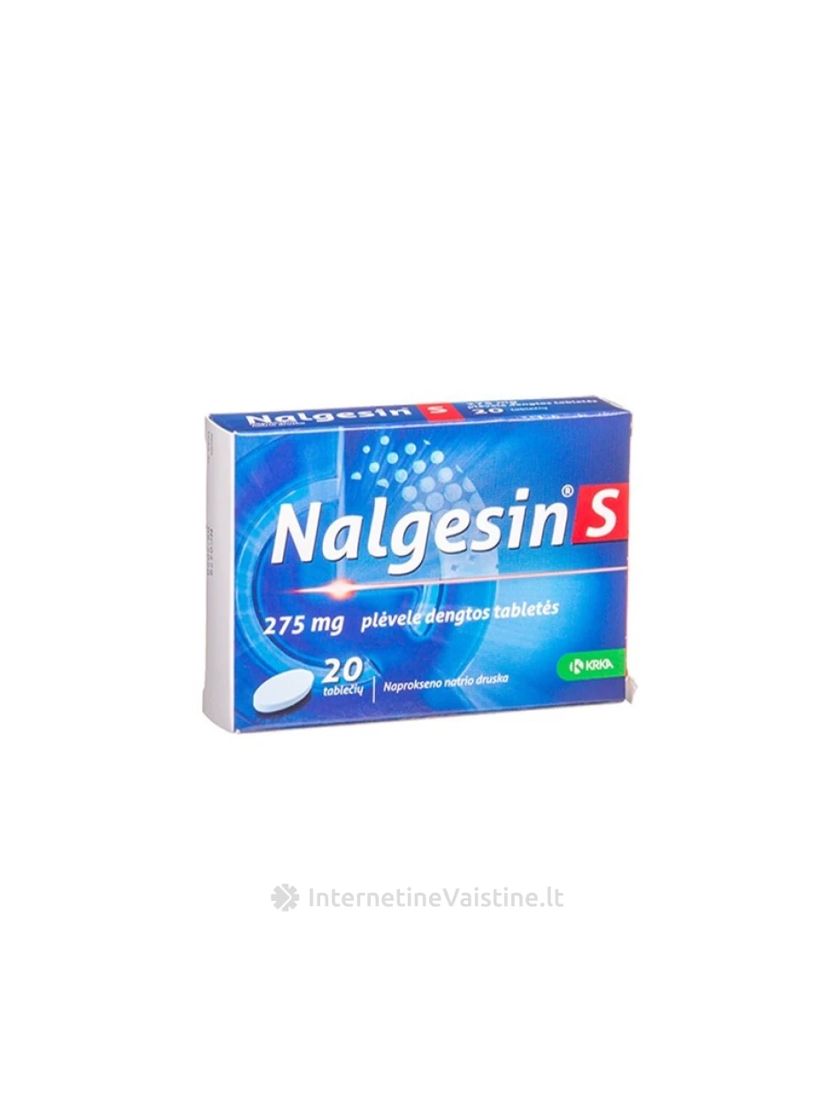 NALGESIN S 275MG PLĖV.DENGT. TAB. N20 | internetinevaistine.lt