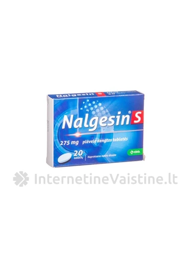 NALGESIN S 275MG PLĖV.DENGT. TAB. N20 | internetinevaistine.lt