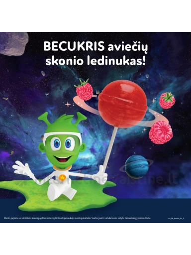 MARSIEČIAI maisto papildas RASPBERRY LOLLIPOPS,  ledinukas N1, Vnt | internetinevaistine.lt