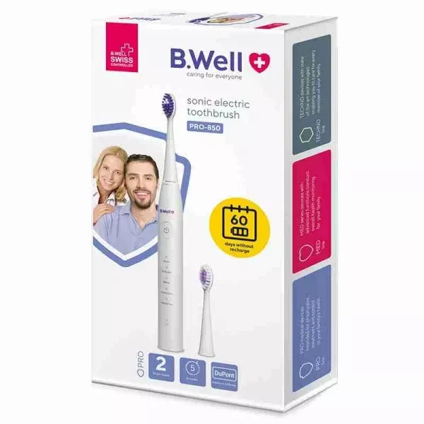 Dantų šep. B.WELL PRO-850 elektr. (baltas) N1