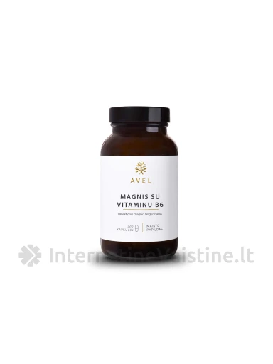 AVEL Bioaktyvus Magnio bisglicinatas, 120 kapsulių | internetinevaistine.lt