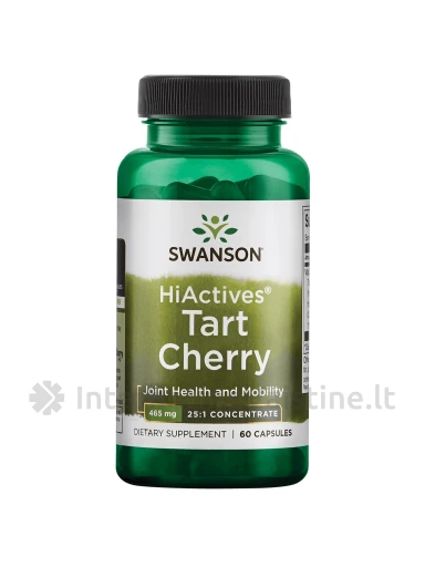 SWANSON, Tart Cherry, 60 kapsulių, N1 | internetinevaistine.lt