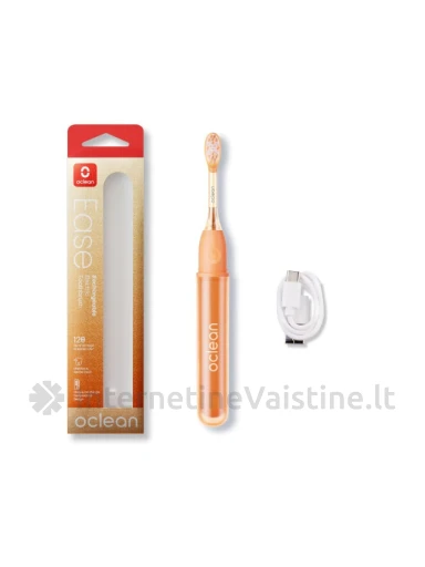 OCLEAN Ease Orange elektrinis dantų šepetėlis N1, Vnt | internetinevaistine.lt