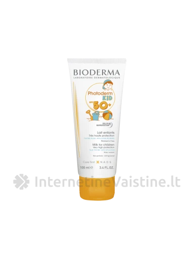 PHOTODERM KID PIENELIS APSAUG. NUO SAULĖS VAIK. SPF50+ 100ML, N1 | internetinevaistine.lt