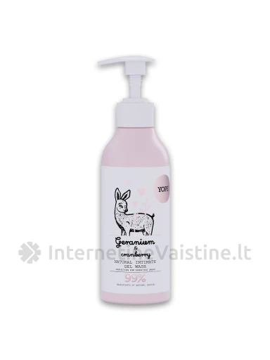 YOPE natūr. intym. hig. prausiklis Pelargonija/Spanguolės, 300 ml, Vnt | internetinevaistine.lt