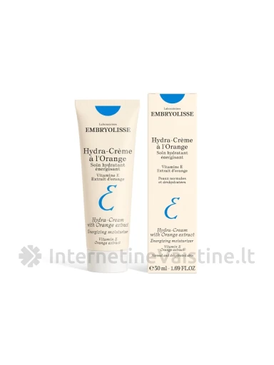 EMBRYOLISSE Moisturising Cream with Orange kremas veidui drėk. su apelsinų ekstr., 50 ml, Vnt | internetinevaistine.lt