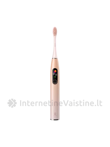 OCLEAN elektrinis dantų šepetėlis X PRO, rožinis, išmanusis N1, Vnt | internetinevaistine.lt