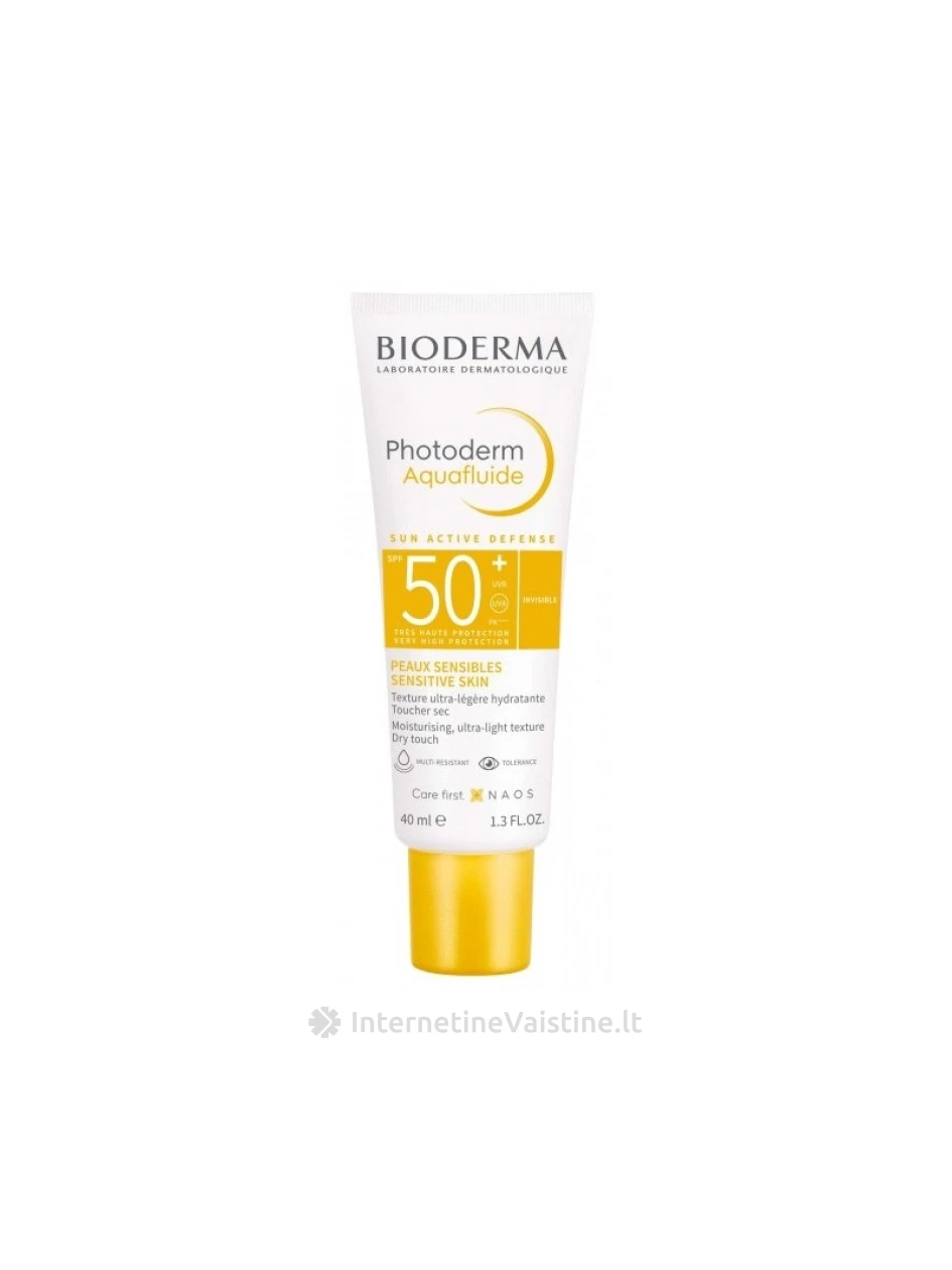 PHOTODERM AQUAFLUIDE SPF50+ kremas v/t odai, 40 ml, N1 | internetinevaistine.lt