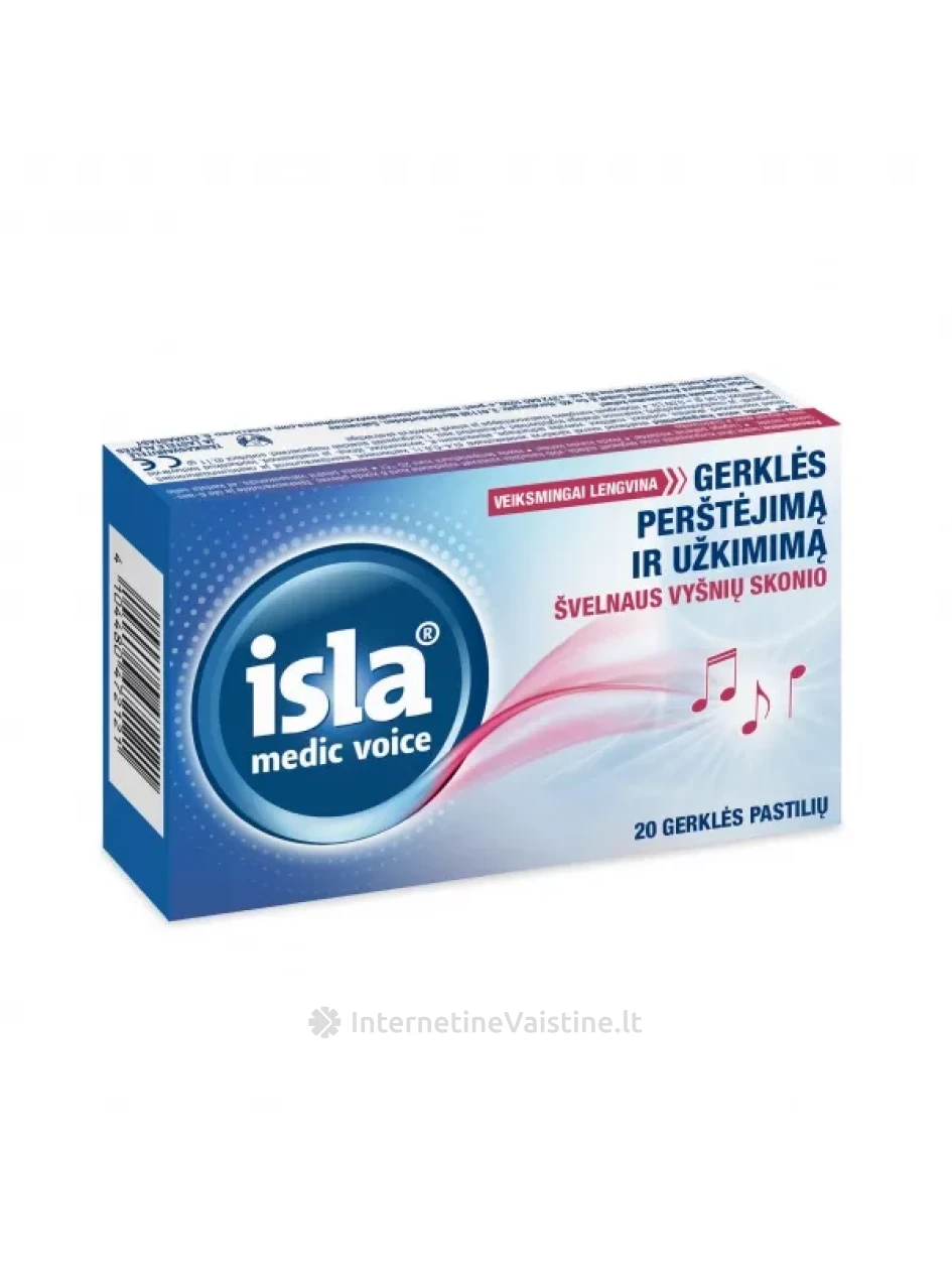 ISLA-MEDIC Voice past. N20 | internetinevaistine.lt