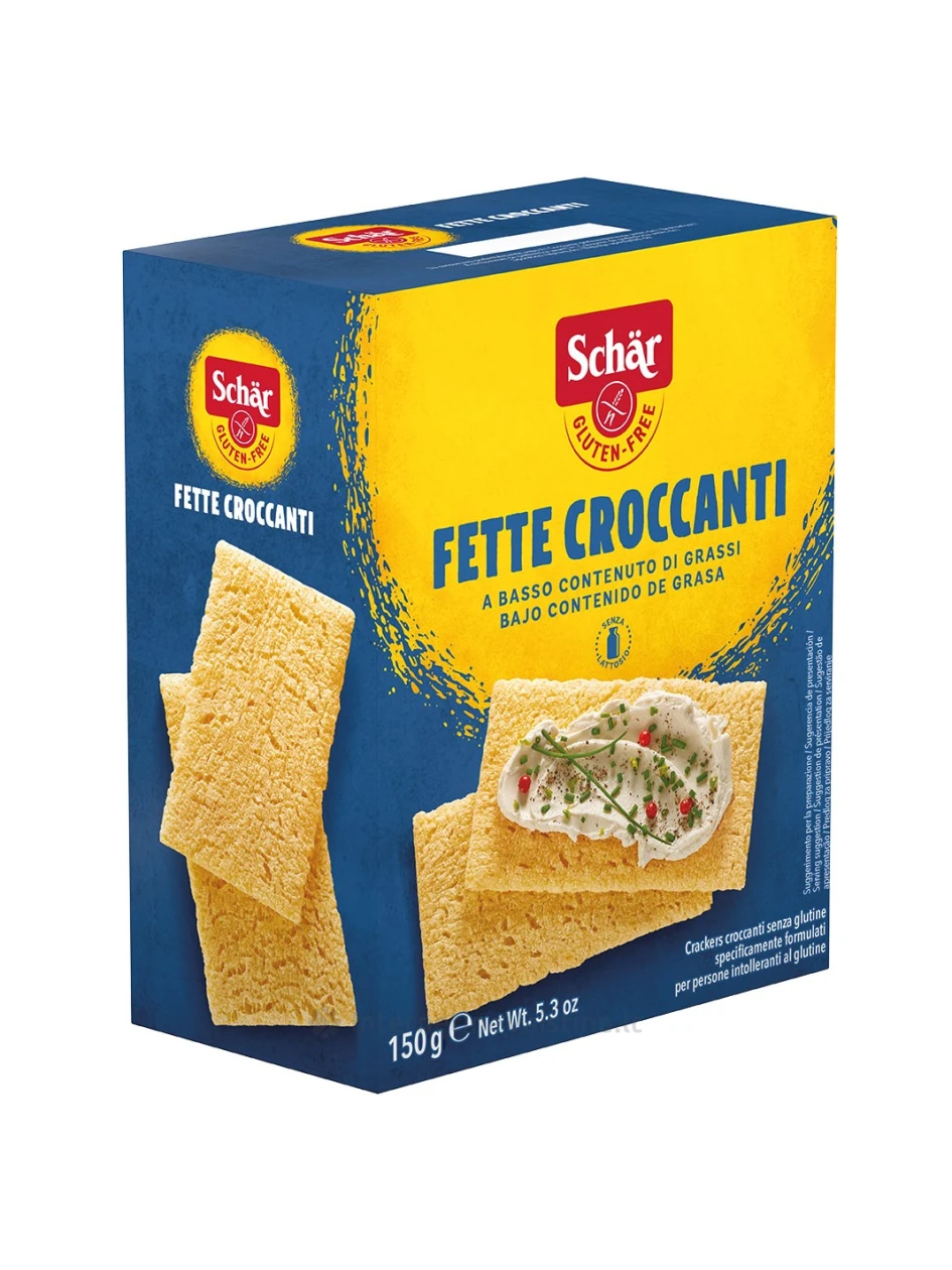 Schär FETTE CROCANTI – traškios duonelės be glitimo, 150g | internetinevaistine.lt