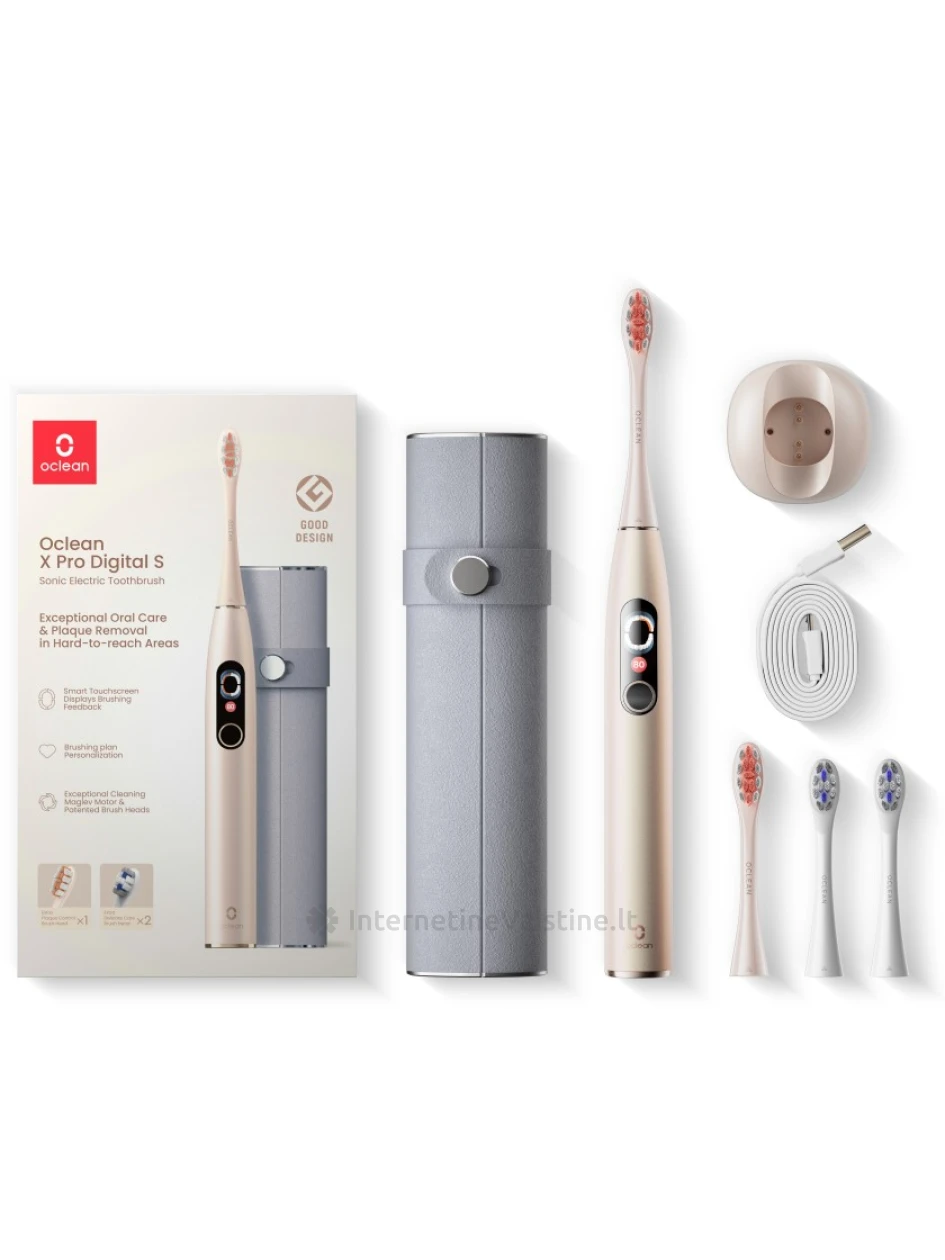 Dantų šep. OCLEAN X Pro Digital Set Gold elektrin. N1 | internetinevaistine.lt