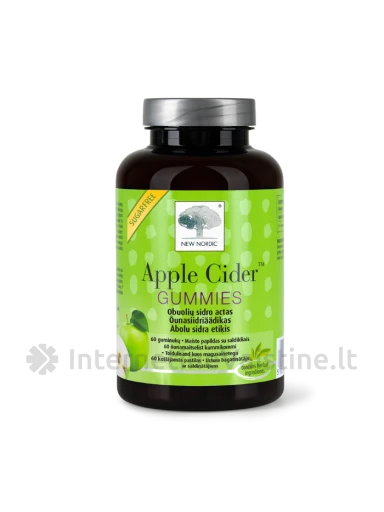 NEW NORDIC APPLE CIDER (Obuolių sidras) Gummies N60 | internetinevaistine.lt