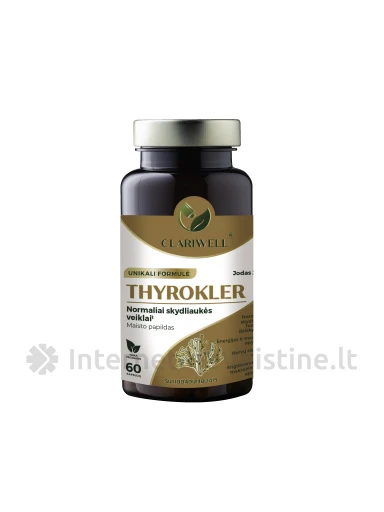 CLARIWELL THYROKLER kaps. N60, 60 vnt. | internetinevaistine.lt