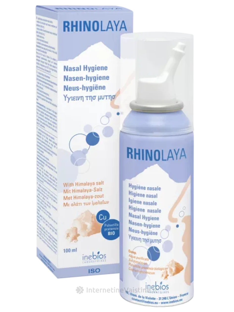 RHINOLAYA nosies purškalas su himalajų druska, 100 ml, Vnt | internetinevaistine.lt