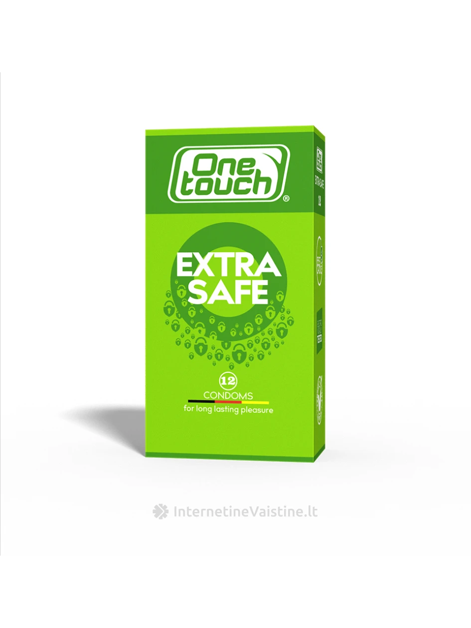 ONE TOUCH Extra Safe, prezervatyvai, 12 vnt. | internetinevaistine.lt